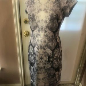 Dress colors white and black with a nice design